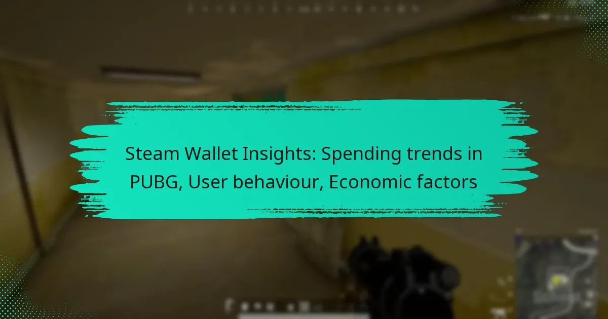 Steam Wallet Insights: Spending trends in PUBG, User behaviour, Economic factors