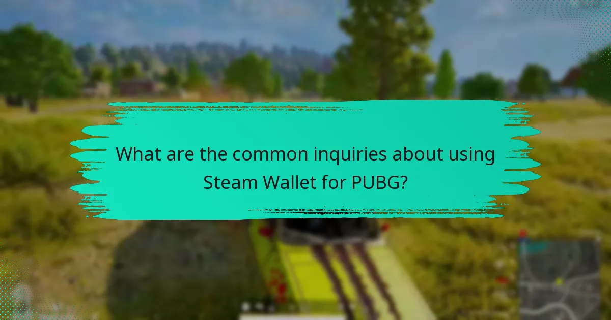 What are the policies regarding Steam Wallet usage for PUBG?