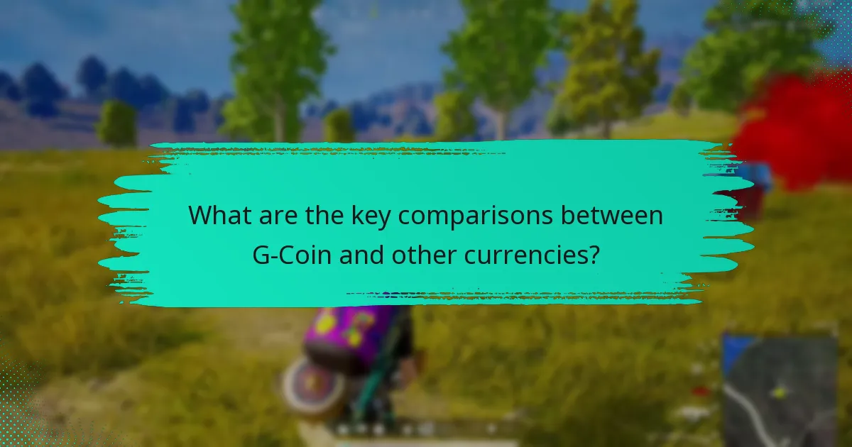 How does G-Coin compare to other cryptocurrencies?