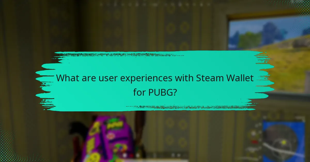How does Steam Wallet compare to other payment methods for PUBG?